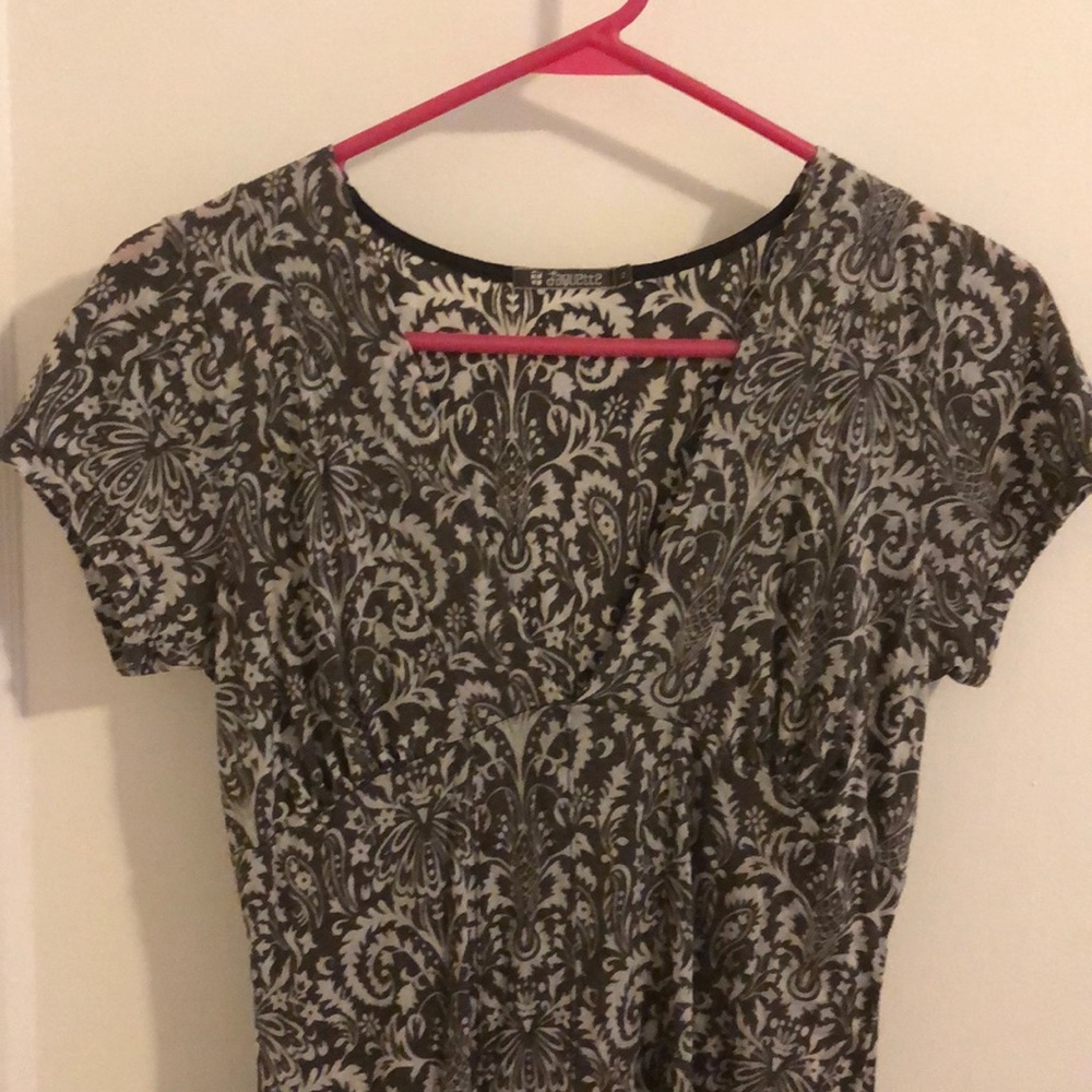 Laquette V-neck s/s print top from Anthropologie